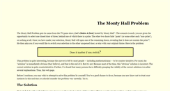 Desktop Screenshot of montyhallproblem.com