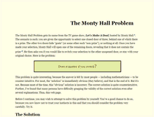Tablet Screenshot of montyhallproblem.com